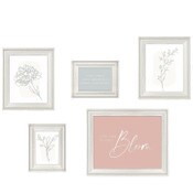 Wholesale - 5pc COTTAGE GRAY WOODGRAIN FRAME SET C/P 1, UPC: 044021645604